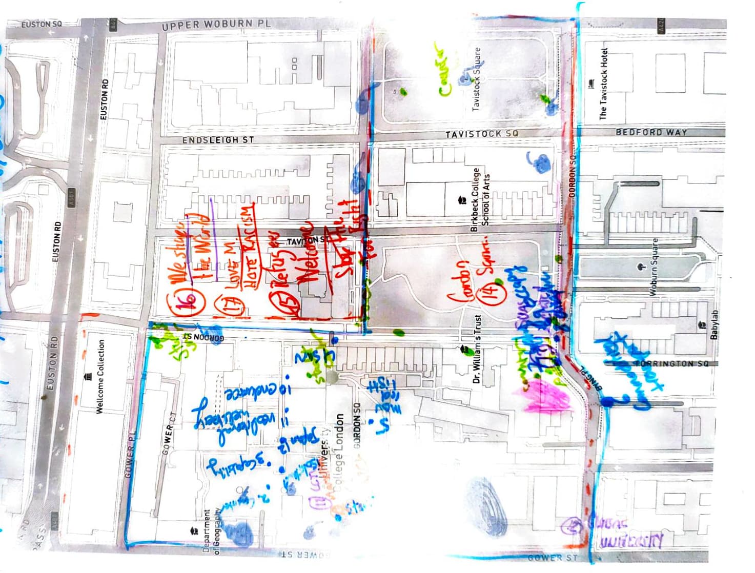 Mapping authoritarian inscriptions and resistances at UCL's campus